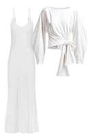Mastani RooHi top and Mastani Maxi Slip Set in co-ords, featuring a stylish top and long slip skirt in matching fabric.