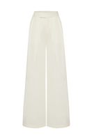 Labeca GALIA Ecru Linen Pants showing lightweight, relaxed fit linen trousers with a natural ecru color and tailored design.