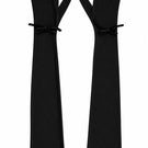 Black MOON HAKAN YILDIRIM ARIA gloves showing a close-up of sleek, fitted fabric gloves with subtle branding details.