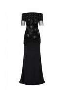 Elegant Raishma Felicity gown featuring intricate lace details and flowing fabric, perfect for formal occasions.