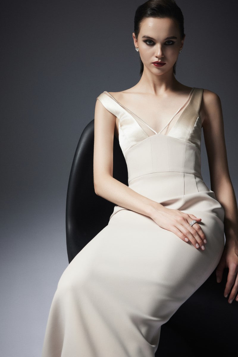 GRANADA DRESS IN CREAM - CULT MIA