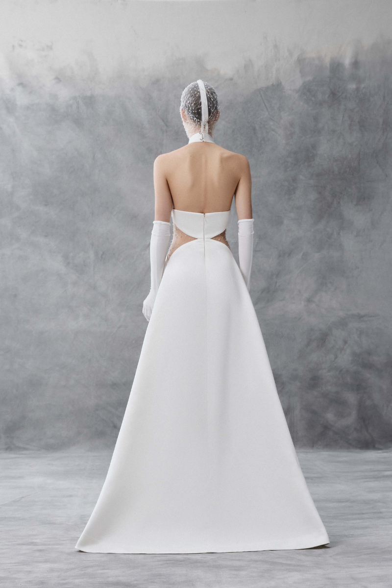 Phan Huy HALTERNECK A-LINE DRESS WITH CUTOUT MIDWAIST | Cult Mia Phan Huy HALTERNECK A-LINE DRESS WITH CUTOUT MIDWAIST | Cult Mia