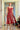 A-LINE SHEER TULLE DRESS WITH RED VELVET FABRIC CUTS - CULT MIA