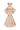 BEIGE CRYSTAL-EMBROIDERED TULLE MERMAID DRESS - CULT MIA