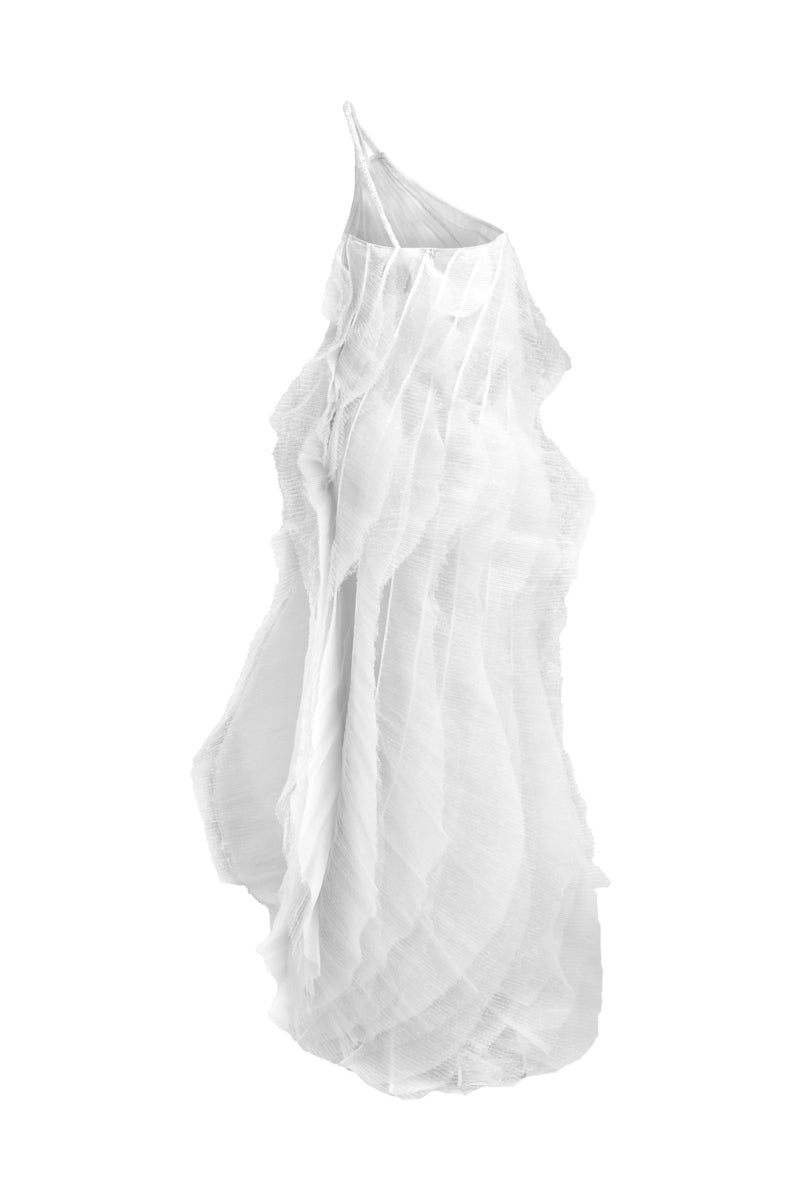 PLEATED CHIFFON MAXI DRESS - CULT MIA