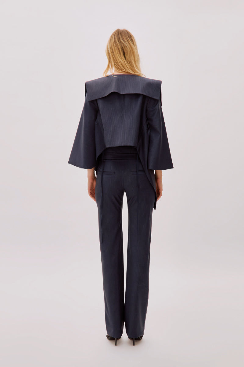 OLIVIA NAVY WOOL JACKET - CULT MIA