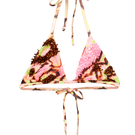 Pink ZUSI bikini top by Onalaja featuring a stylish, supportive design perfect for beachwear and swimwear occasions.