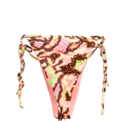 Pink Onalaja ZUSI bikini bottom with sleek, fitted design, perfect for stylish beachwear and swim activities.