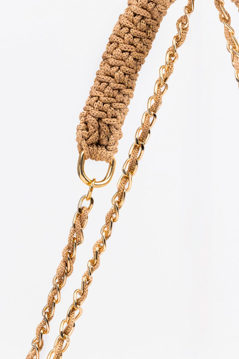 PETALA LUREX BEIGE BAG - CULT MIA