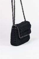 Mara Brazil Petala Lurex Shoulder Bag with metallic finish and elegant design, shown in a stylish close-up image.