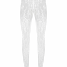 Ivory lace leggings from Santa Brands, stylish pants featuring delicate lace details and a comfortable fit.