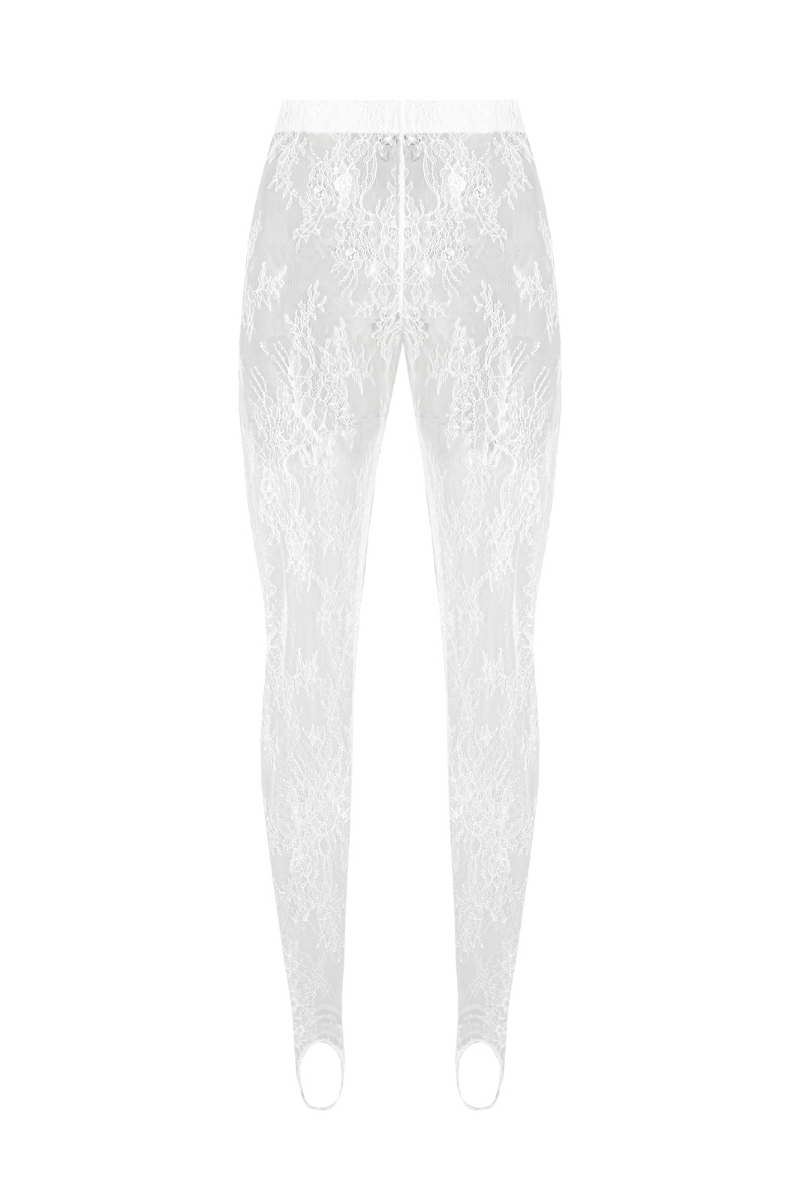 LACET LEGGINGS IN IVORY | CULT MIA | SANTA BRANDS
