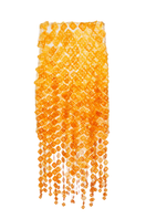Onalaja sequined emblem midi skirt with shimmering sequins and elegant design, featuring a fitted waist and flowing length.