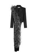 Light jade feather jacket by Santa Brands featuring a sleek, lightweight design perfect for stylish, casual wear.