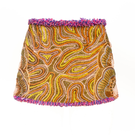 Onalaja Iris Multi Mini Skirt featuring a vibrant, multi-colored design with a fitted silhouette and stylish hem detail.