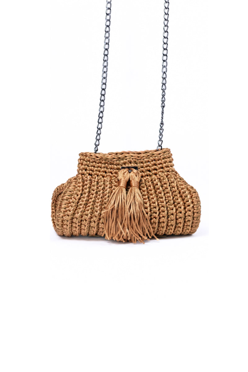 ROSA CARAMEL CLUTCH - CULT MIA