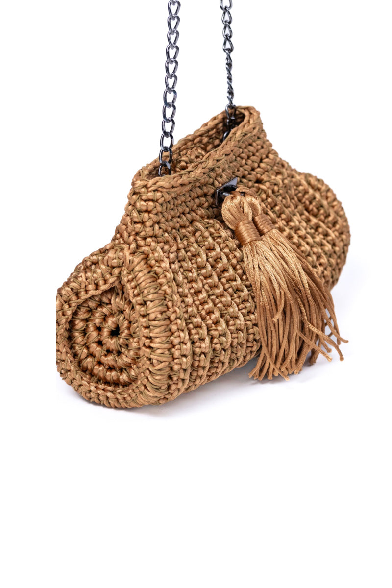 ROSA CARAMEL CLUTCH - CULT MIA