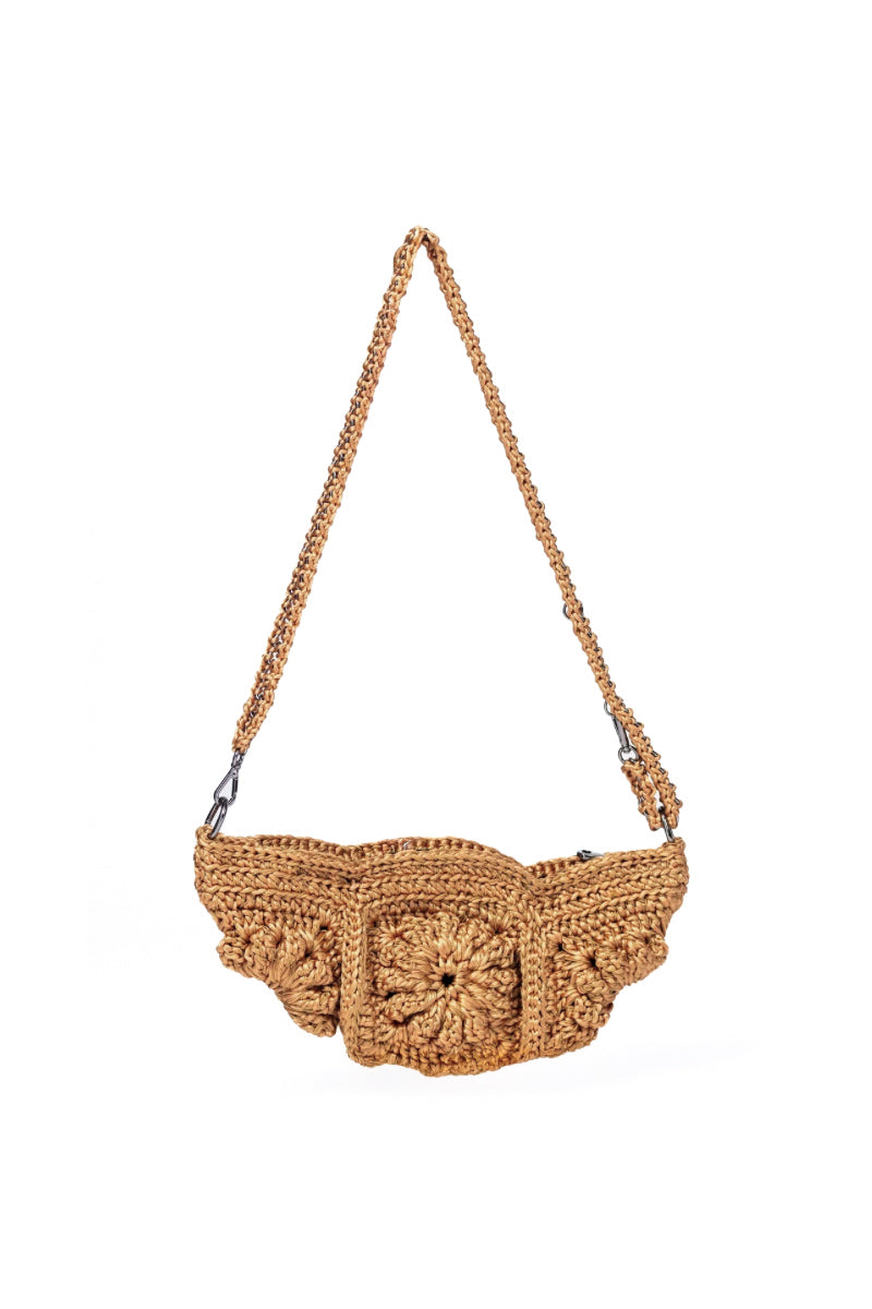 Mara Brazil Tulipa Bag shoulder bag with colorful floral design, leather strap, and spacious interior for everyday use.