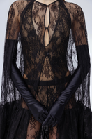 Jade nude lace body top from Santa Brands, featuring intricate lace details and a fitted design for stylish wear.