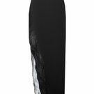 SANTA BRANDS jade velvet midi skirt with soft, flowing fabric and a stylish, modern design.