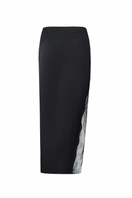 SANTA BRANDS jade velvet midi skirt with soft, flowing fabric and elegant design, perfect for stylish everyday wear.