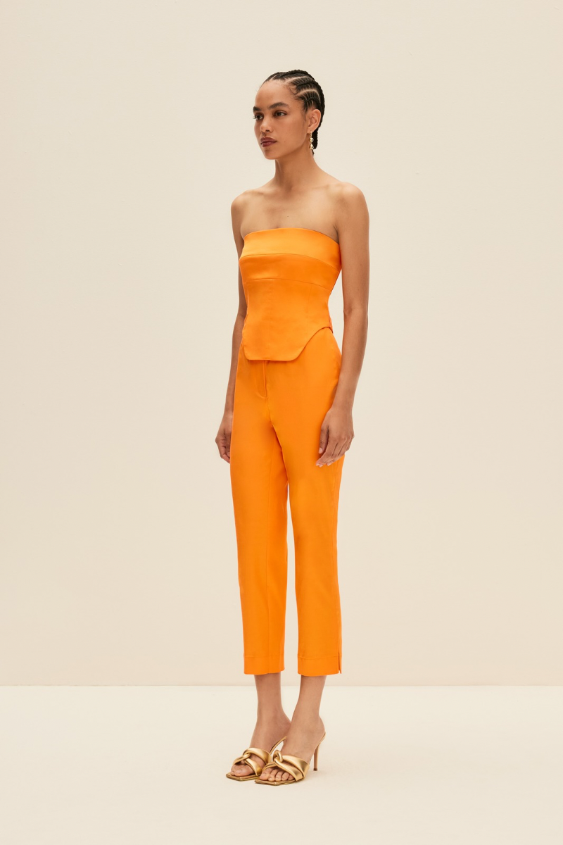 CAPRI PANTS IN BRIGHT ORANGE - CULT MIA