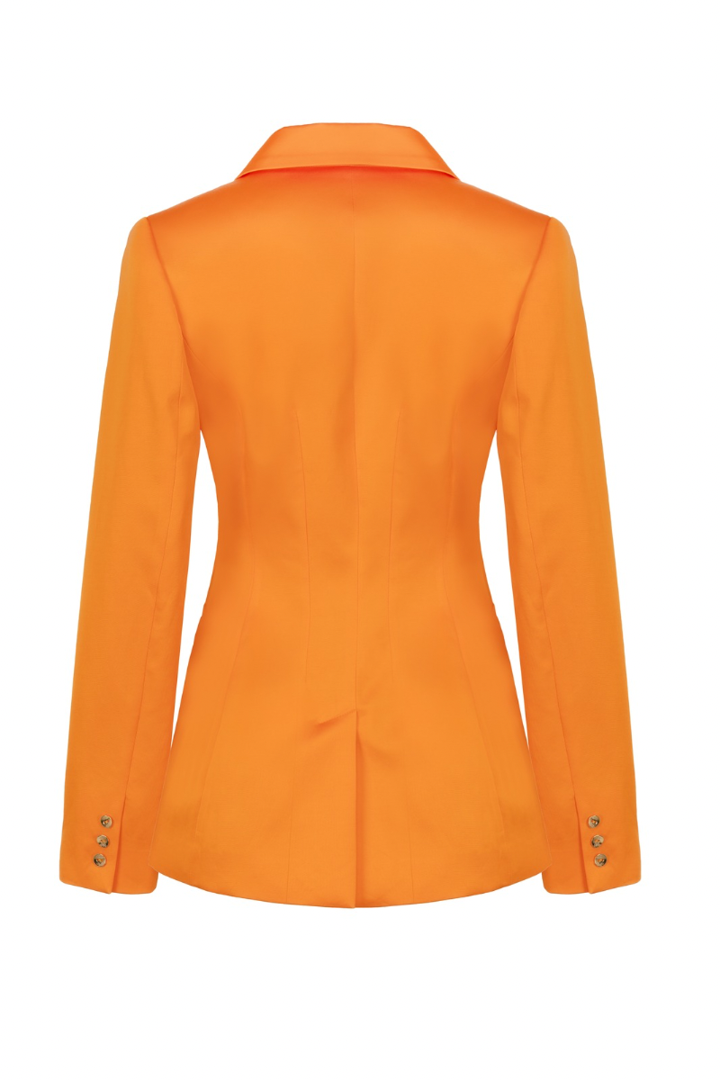 TAILORED BLAZER IN BRIGHT ORANGE - CULT MIA