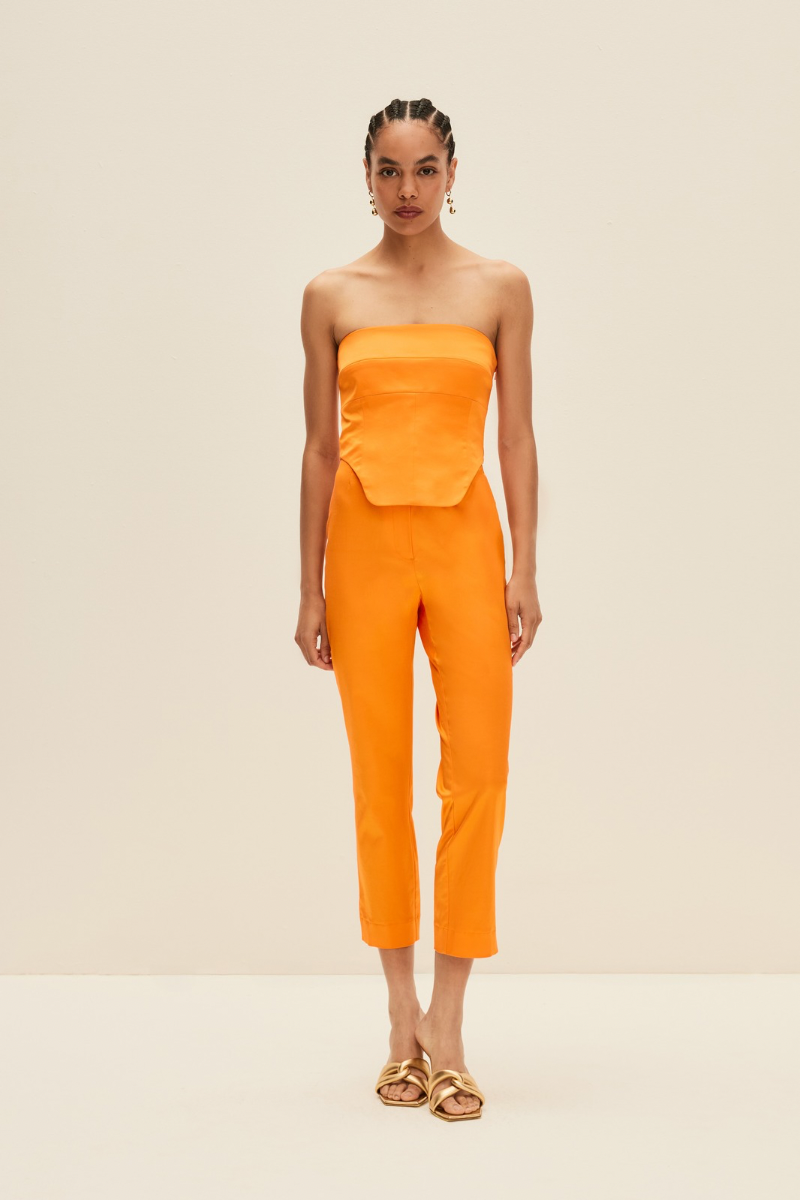 CAPRI PANTS IN BRIGHT ORANGE - CULT MIA