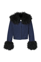 TT Studios Kimmy Jacket, stylish outerwear with a modern design, shown in a close-up view highlighting fabric and stitching details.