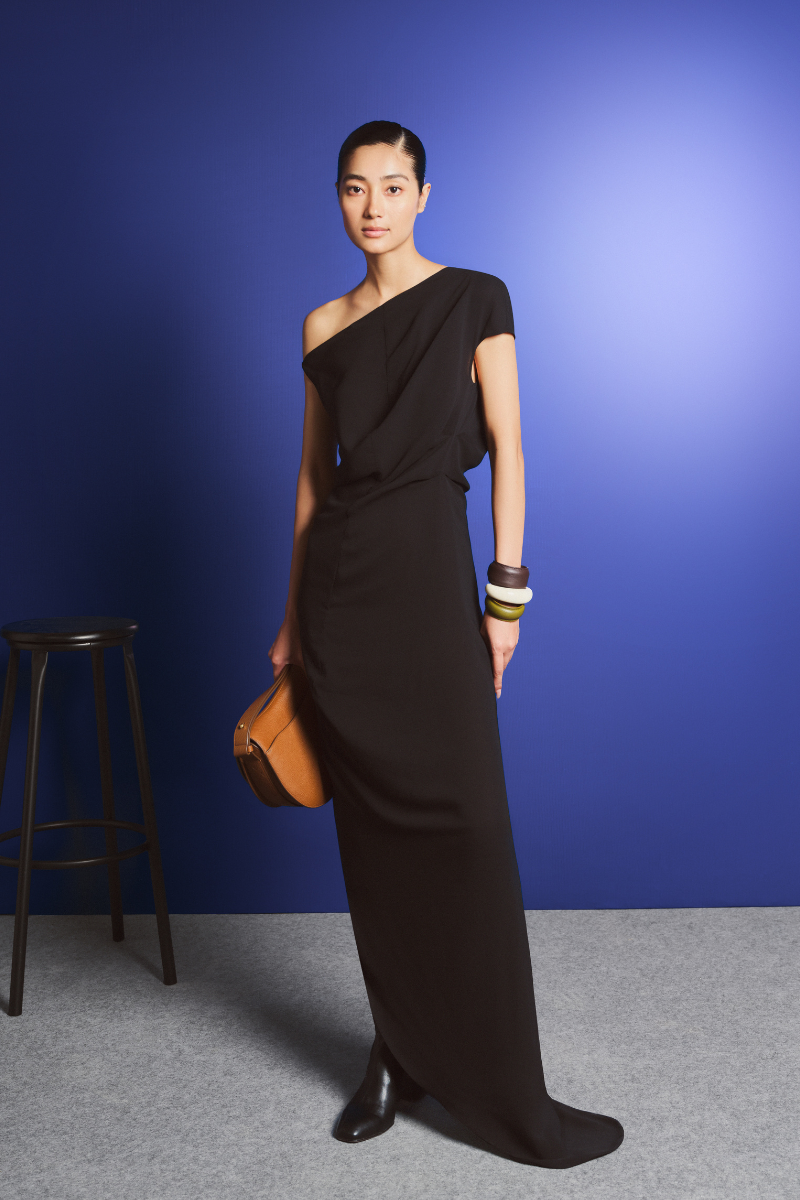 ASYMMETRIC OFF-SHOULDER PLEATED DRESS - CULT MIA