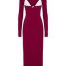 White Plan Garnet Allure Maxi Dress featuring a flowing fabric and elegant design, perfect for formal occasions.
