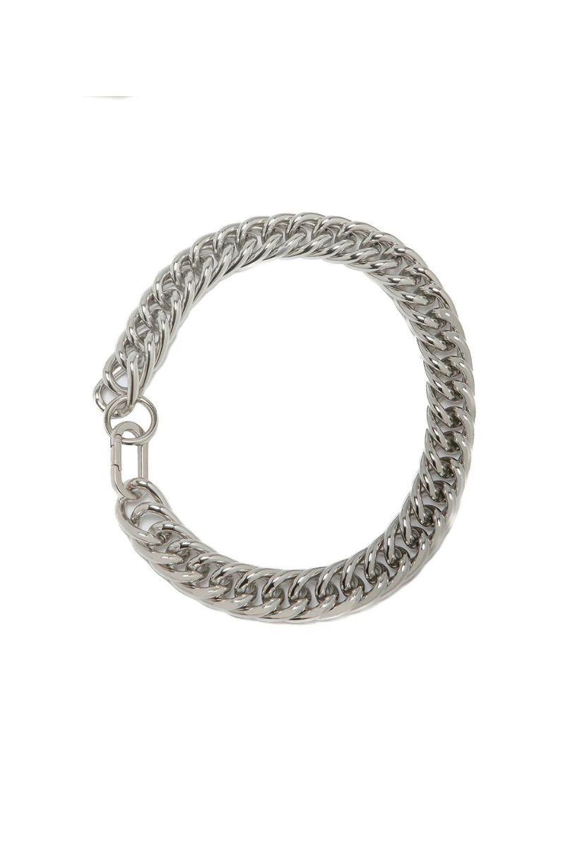 Silver Mariana Necklace by Silvia Gnecchi featuring a delicate chain and elegant pendant for women's jewelry.