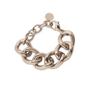 Silver Puffy Bracelet by Silvia Gnecchi featuring a rounded, textured design on a sleek silver band.