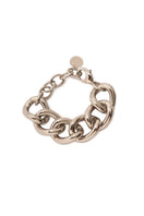Silver Puffy Bracelet by Silvia Gnecchi featuring a rounded, textured design on a sleek silver band.
