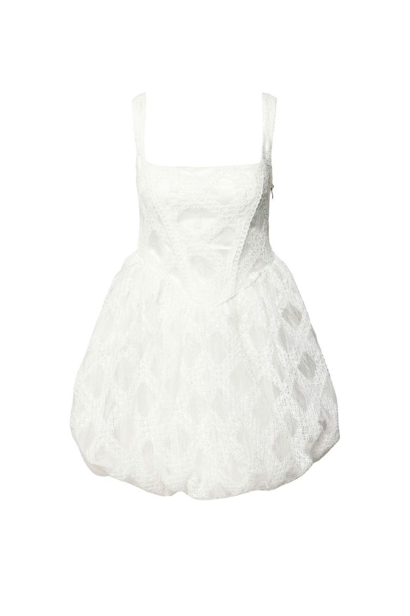 فستان ليزا الأبيض القصير