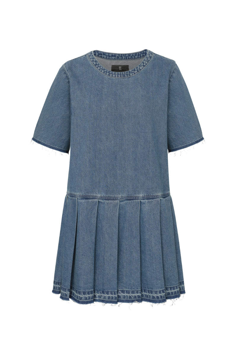TT Studios Coco Dress mini dress featuring a stylish, fitted design with a sleeveless neckline and trendy pattern.