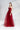 ALENA RED A-LINE SWEETHEART NECK MESH GOWN - CULT MIA