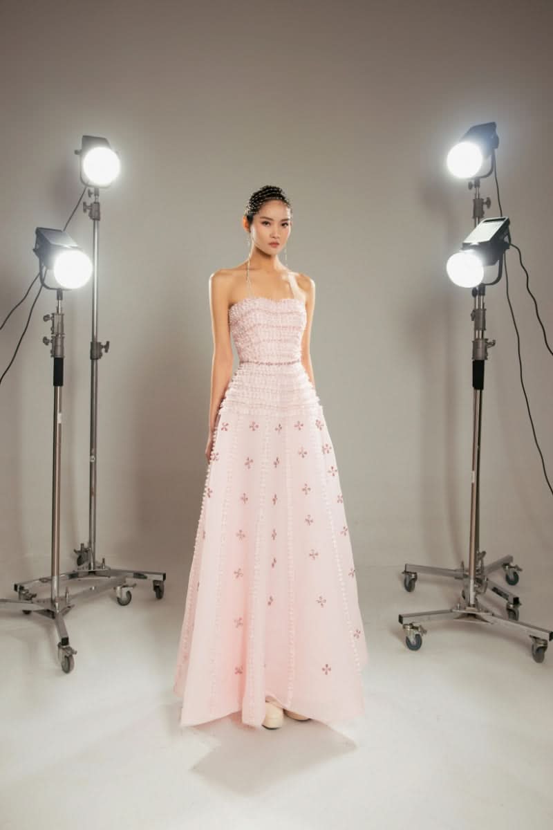 PINK CRYSTAL EMBELLISHED A-LINE MAXI DRESS | CULT MIA | HAPPY CLOTHING PINK CRYSTAL EMBELLISHED A-LINE MAXI DRESS | CULT MIA | HAPPY CLOTHING