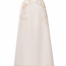 Maison Des Copains LONDYN embroidered A-line midi skirt with ankle length, featuring intricate embroidery and flowing fabric.