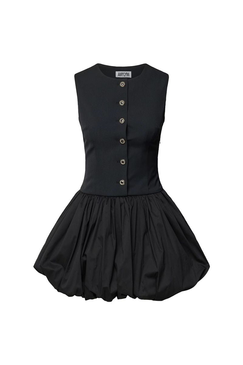 فستان إيمي الأسود القصير