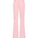 Stolen Stores classic pink long pants with a relaxed fit, displayed on a hanger against a neutral background.