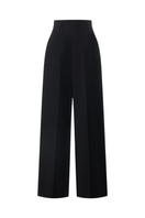 Light gray LECIA straight long pants with a classic fit and smooth fabric, shown hanging on a white background.