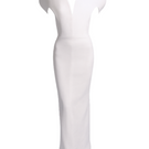 LECIA Petal-Shoulder gown with floral details and elegant design, perfect for formal occasions and special events.