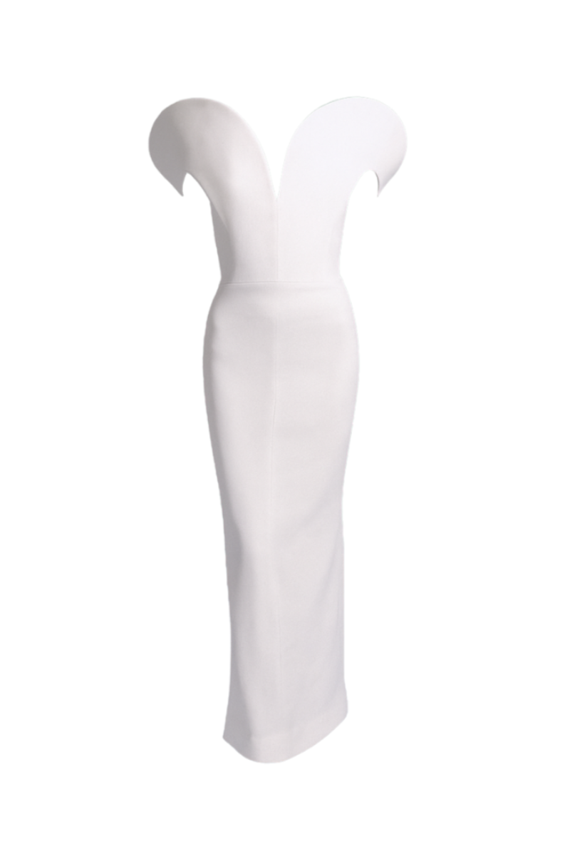 PETAL-SHOULDER DRESS - CULT MIA