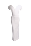 LECIA Petal-Shoulder gown with floral details and elegant design, perfect for formal occasions and special events.