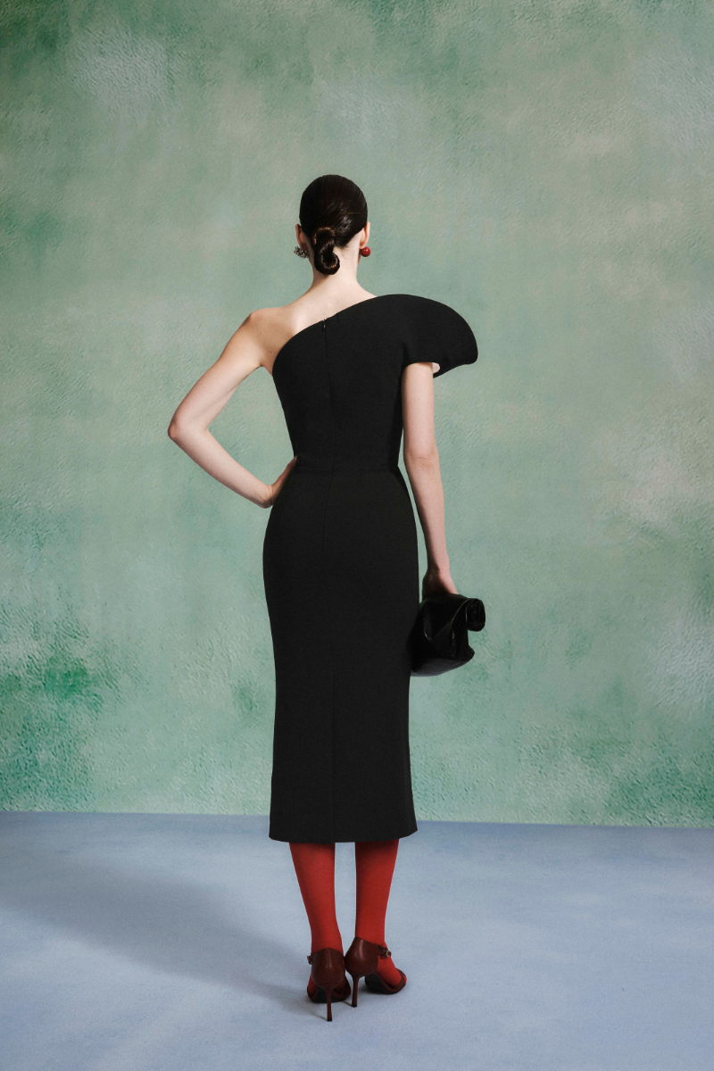 crepe midi dress BLOOMING COCKTAIL CREPE DRESS | CULT MIA