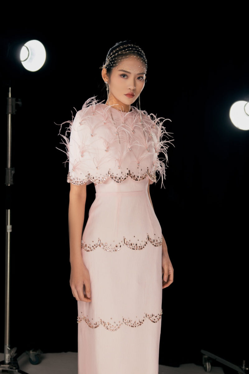 Happy Clothing Pink Sparkling Organza Maxi Dress | Cult Mia Happy Clothing Pink Sparkling Organza Maxi Dress | Cult Mia