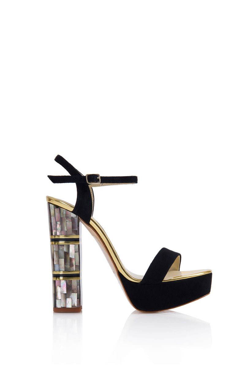 Freya Rose JITO suede heels featuring a stylish design, with pointed toes and elegant heel height, perfect for formal occasions.