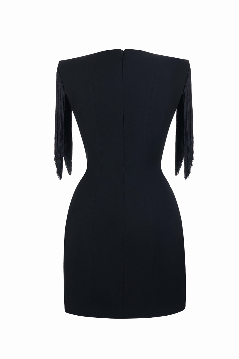 Maison Des Copains Presley sheath mini dress with scoop neck, slim fit, and stylish design, perfect for casual or semi-formal occasions.