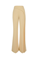 Maison Des Copains Esteban Flare Extended Flap Floor-Length Pants shown in a stylish, flowing design with extended waistband detail.